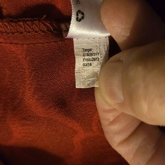 VTG Merona Slip Dress M Dark Academia Witchy Blood Red Silky Goblin Cottage - Picture 7 of 11